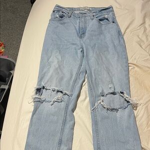 Abercrombie & Fitch 90s Straight Ultra High Rise Jeans Curve Love